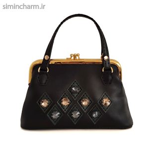 کیف چرم زنانه مشکی کد 234